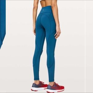 New blue “all the right places” lululemon leggings
